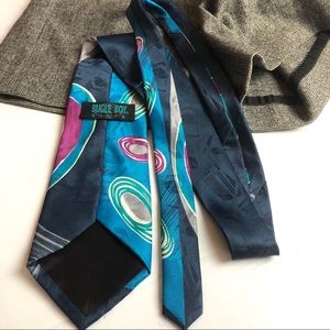 VTG Bugle Boy USA 90’s Color Block Skinny Tie OS